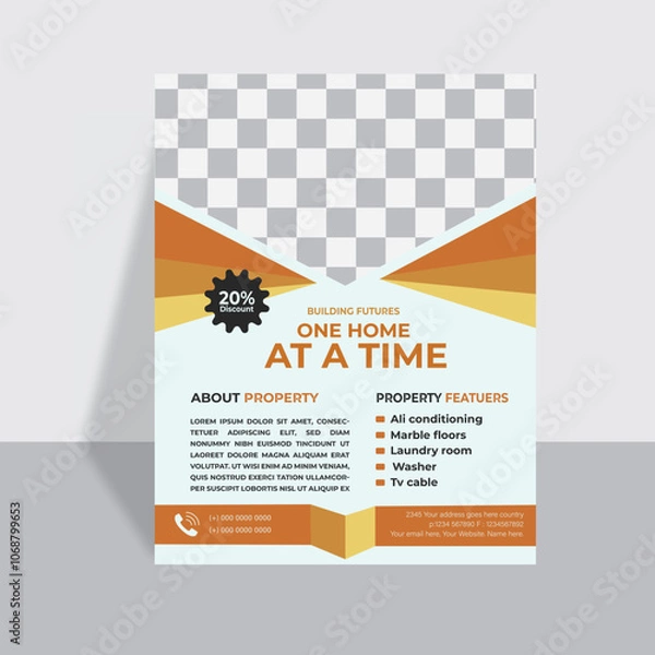 Fototapeta Corporate business flyer design for marketing, business proposal, promotion, advertise, publication, cover page. new digital marketing flyer set.Print