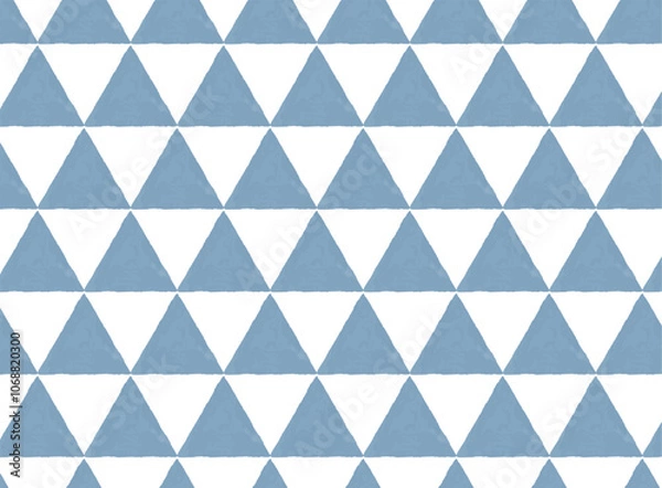 Obraz 三角形のシームレスパターン　和柄　うろこ　北欧　背景