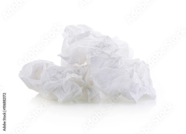 Obraz toilet paper on white background