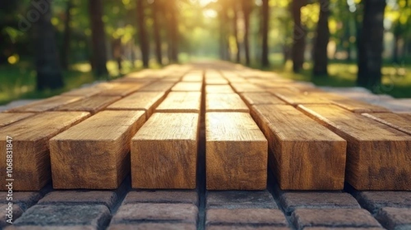 Fototapeta Path to New Beginnings Guided by Direction, Inspired by Possibilities Find Your Way to Success and Happiness by Following the Path of Guidance and Inspiration Towards New Horizons