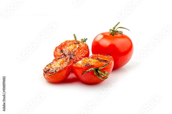 Obraz Tomatoes grilled - fried tomatoes on grill