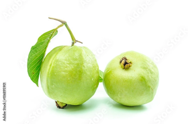 Obraz Fresh guava fruit isolated on white background