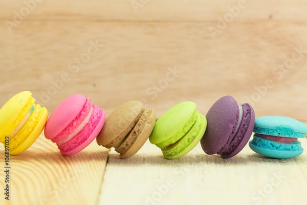 Obraz Macaroon is sweet meringue-based