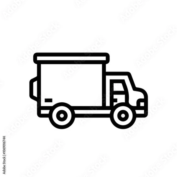 Fototapeta Truck icon symbol vector illustration