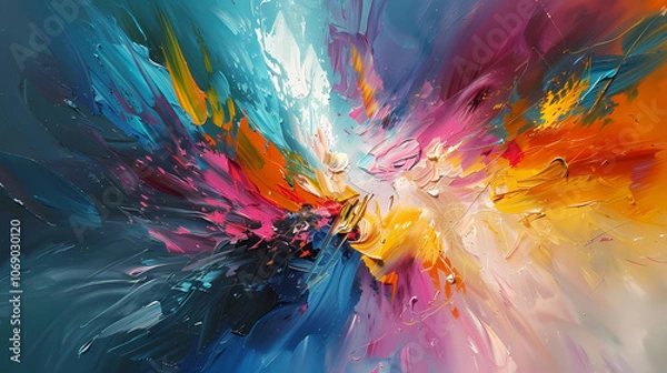 Obraz abstract background by art  Generated AI 