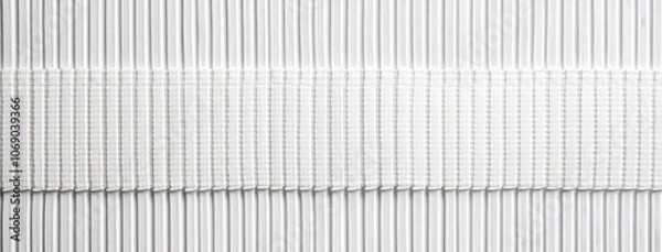 Fototapeta White Corrugated Paper for Creative Backgrounds