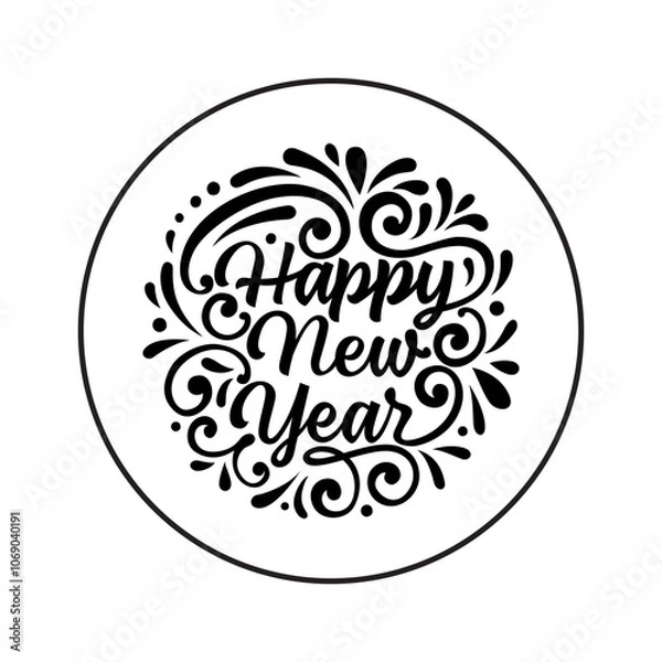 Fototapeta Elegant New Year Celebration Design