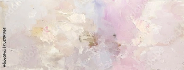 Fototapeta Soft Pastel Brushstrokes on Abstract Painting