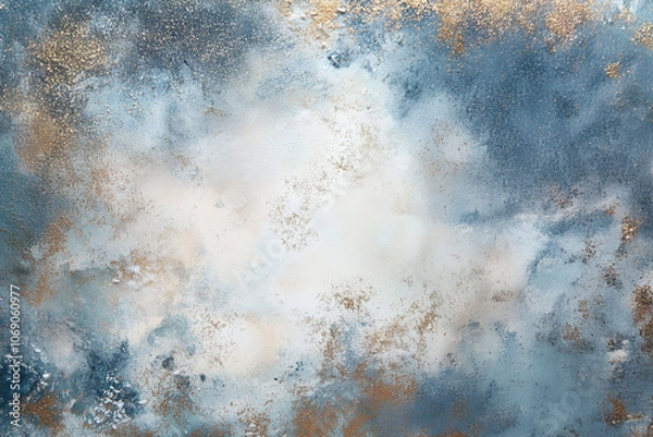 Fototapeta Pine branches and copy space, and dreamy watercolor-style Christmas