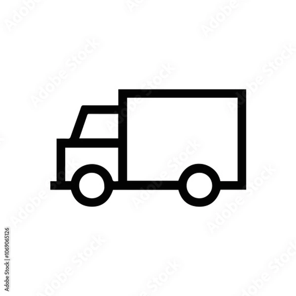 Fototapeta Truck icon symbol vector illustration