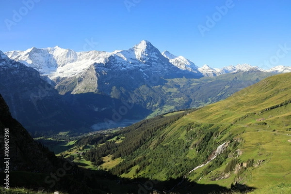 Obraz swiss mountains view