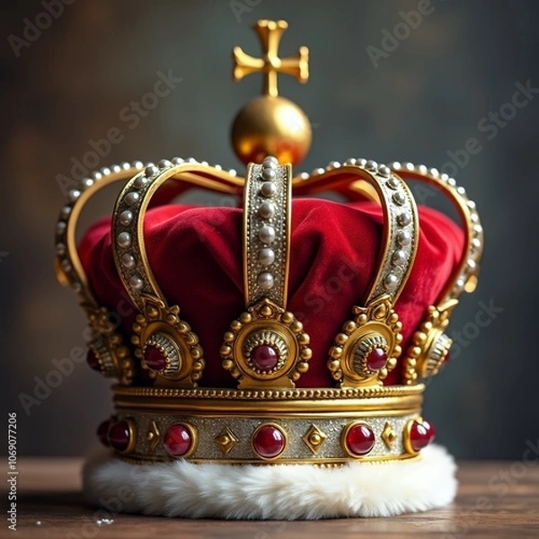 Obraz golden crown isolated