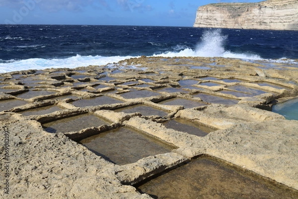 Obraz salt flats on the sea