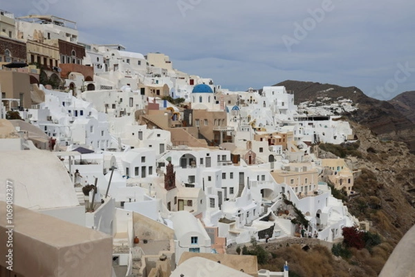 Obraz houses on the cliff