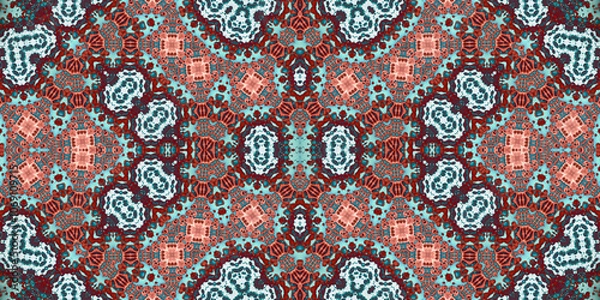 Obraz Seamless abstract pattern. The texture of the pattern is symmetrical. Endless pattern