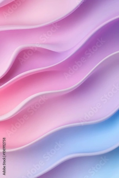 Fototapeta Vibrant abstract background with flowing pink and purple waves