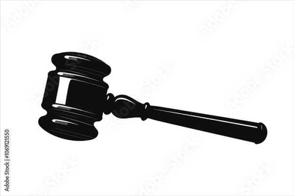 Fototapeta Judge gavel vector, justice Judge gavel vector, judge hammer vector