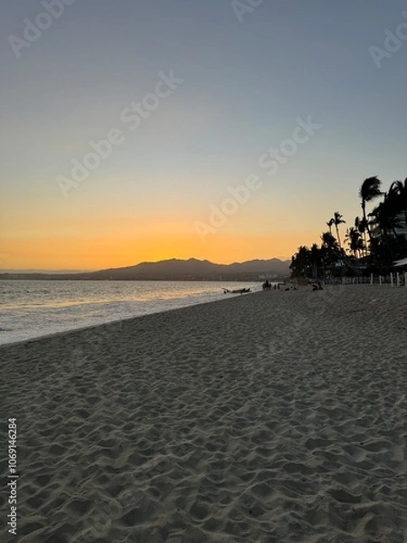 Obraz sunset on the beach