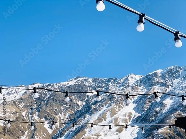 Obraz lights,  Georgia, mountains