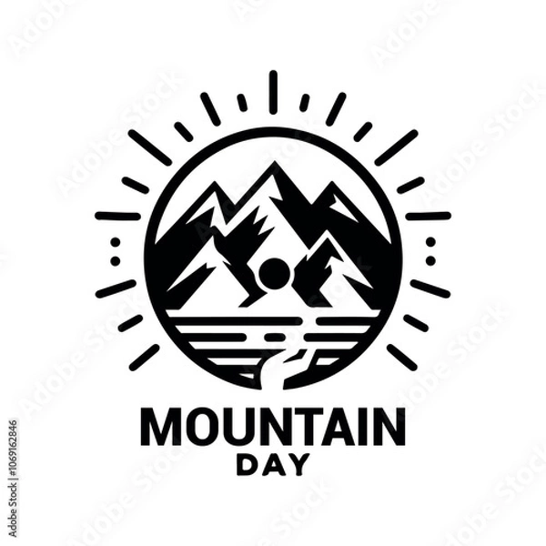 Fototapeta World Mountain Day Silhouette Vectors for Nature & Adventure Designs