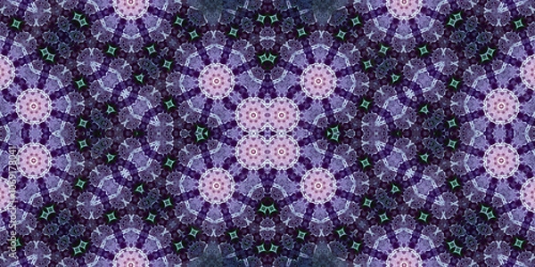 Fototapeta Seamless abstract pattern. The texture of the pattern is symmetrical. Endless pattern