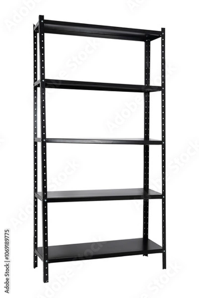Fototapeta steel shelf isolated on white