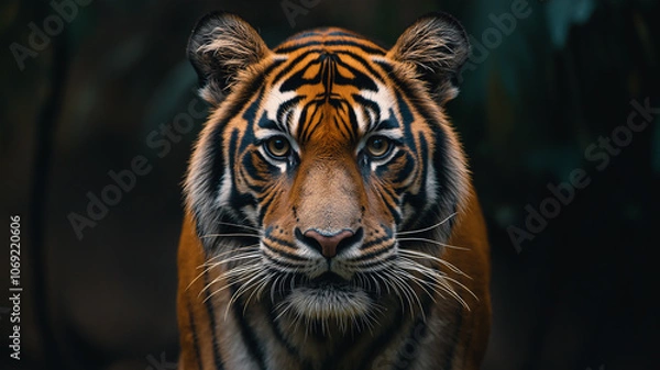 Obraz A majestic animal in its natural habitat, showcasing its beauty and the vibrant ecosystem surrounding it