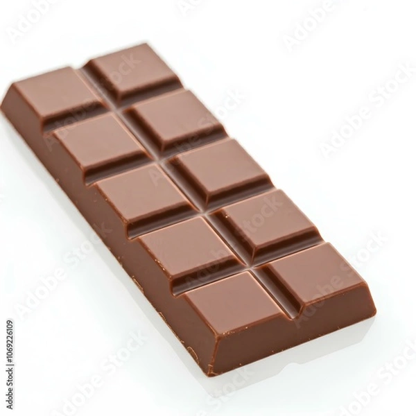Obraz chocolate bar on white background 