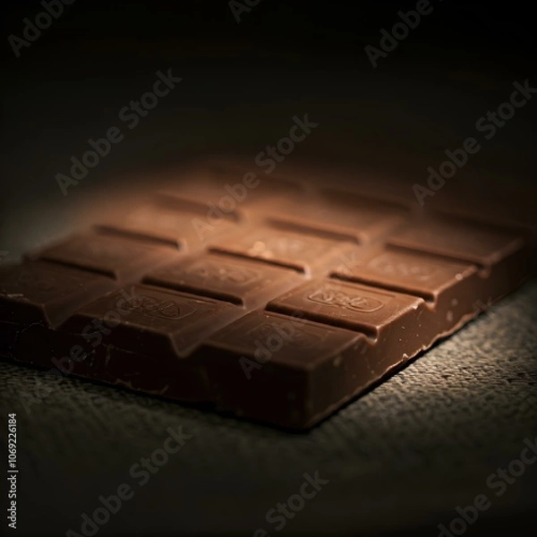 Obraz chocolate bar in dark environment