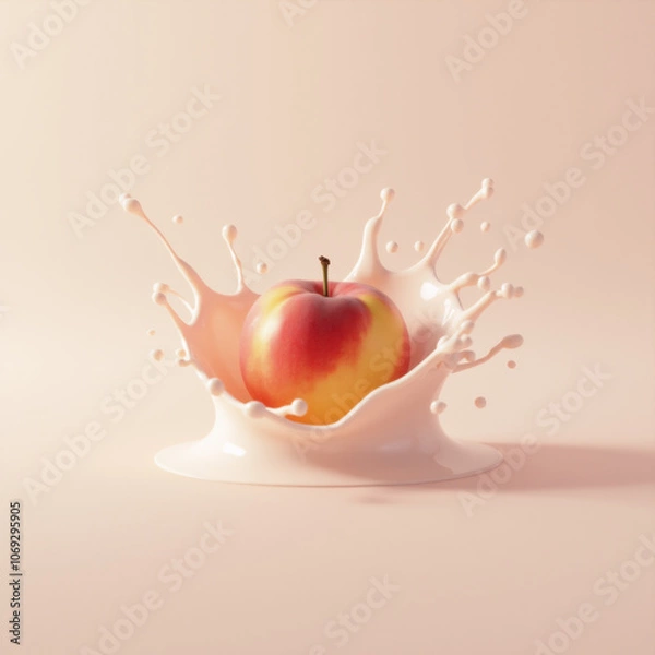 Obraz Food splash concept. Generative ai.