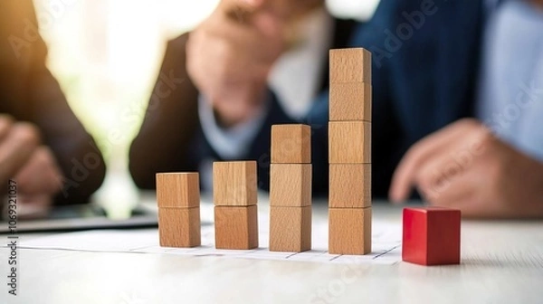 Fototapeta Team Discussing Project Development Strategy