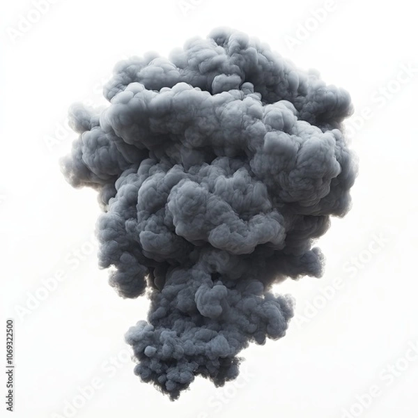 Obraz Cloud Isolated on white background.