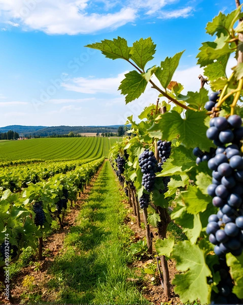 Obraz vineyard in autumn