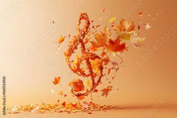 Obraz Musical Harmony in Autumn