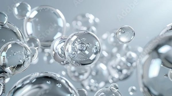 Obraz bubbles floating in the air