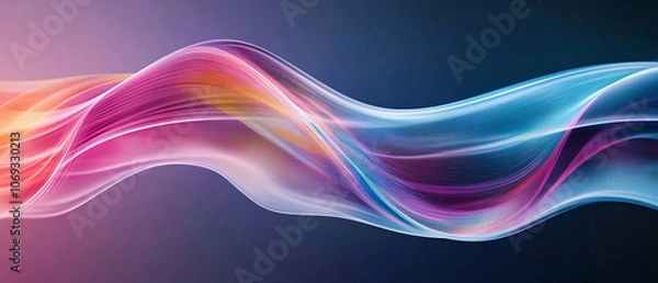 Fototapeta Abstract Colorful Wave Pattern Background Design