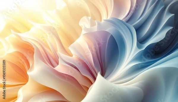 Fototapeta abstract background with flowers