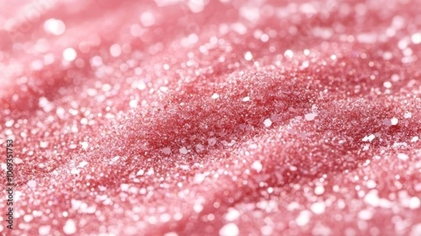 Obraz Pink glitter texture background for festive, holiday, and creative designs