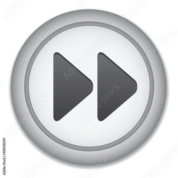 Fototapeta fast-forward button. vector