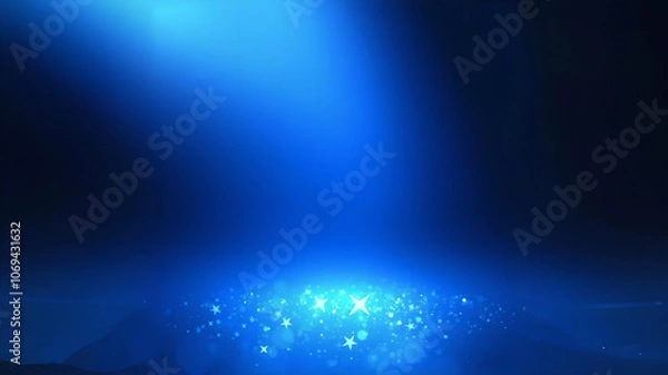 Fototapeta llight blue gradient sparkling background illustration