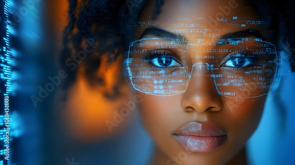 Fototapeta Digital Future - Futuristic Illustration