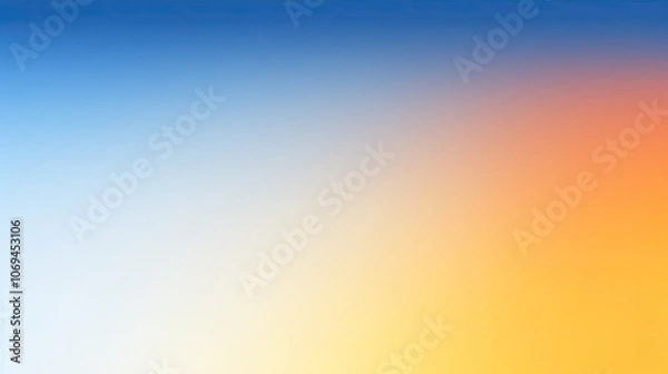 Fototapeta Color gradient background, abstract pastel rainbow. Light orange blue yellow white color banner gradation texture, vector blue yellow noise texture blur abstract background