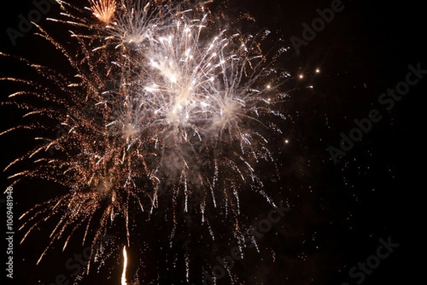 Fototapeta fireworks in the sky