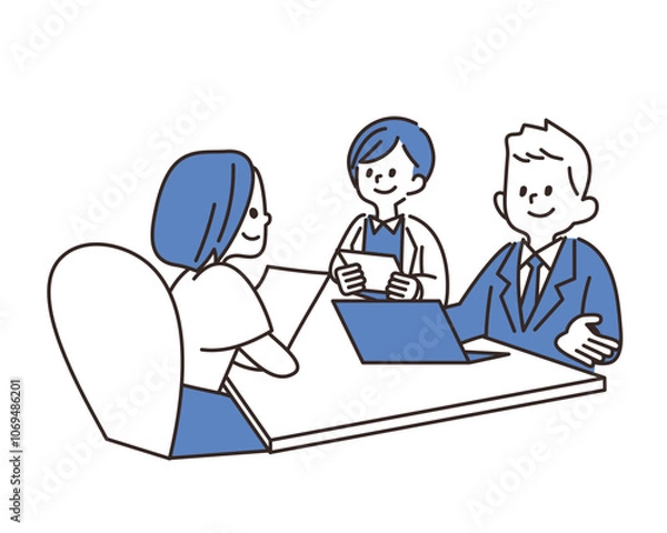 Obraz サラリーマン　商談