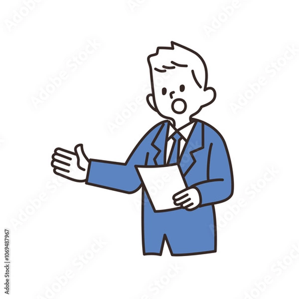 Obraz サラリーマン　説明