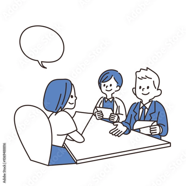 Obraz サラリーマン　商談　ビジネス