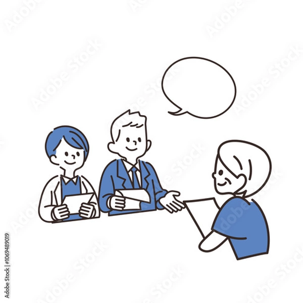 Obraz サラリーマン　商談　ビジネス