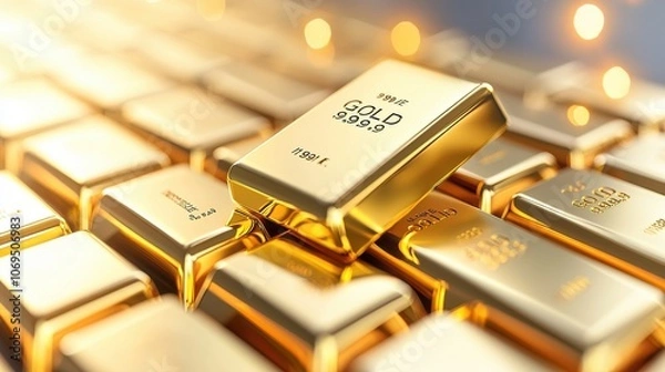 Fototapeta Exploring risk mitigation strategies for diversification in gold investment opportunities
