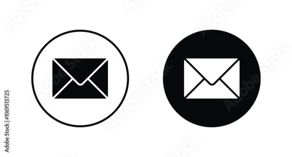 Obraz Email envelope icon vector. Message Icon symbol	