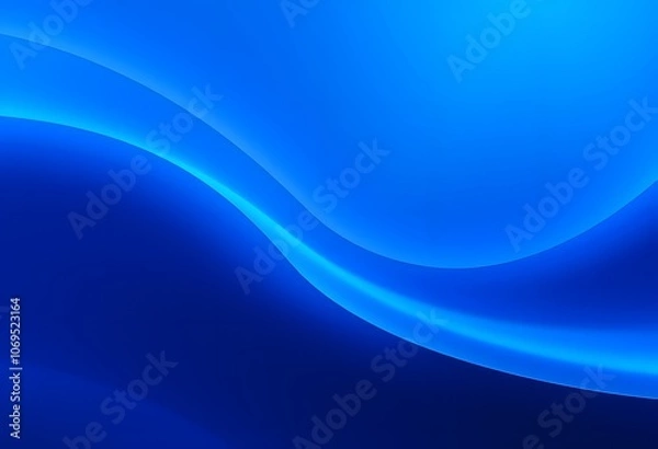 Fototapeta Abstract luxury gradient blue background created with generative AI